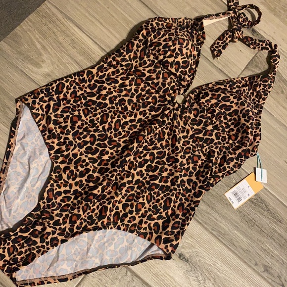 Kona Sol Women's Gold Ring Swimsuit size Large NWT - Picture 4 of 4